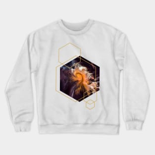 Solar System with Gold Hexagons Crewneck Sweatshirt